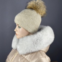 Kožušinový lem na kapucňu , pravá kožušina polárna líška